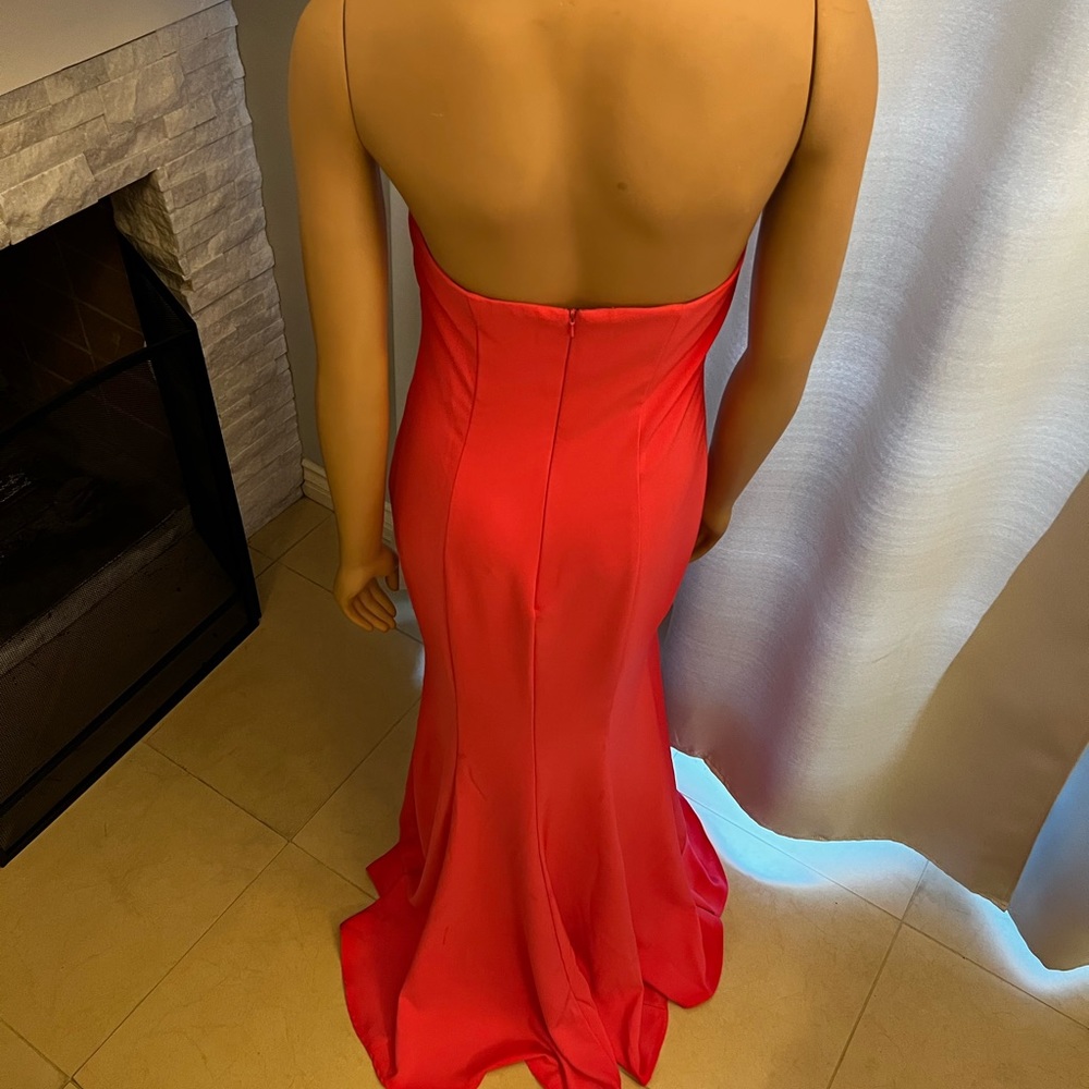 New splash red gown